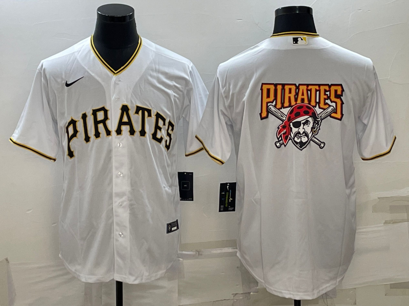 Men's Pittsburgh Pirates White Home Team Jersey
